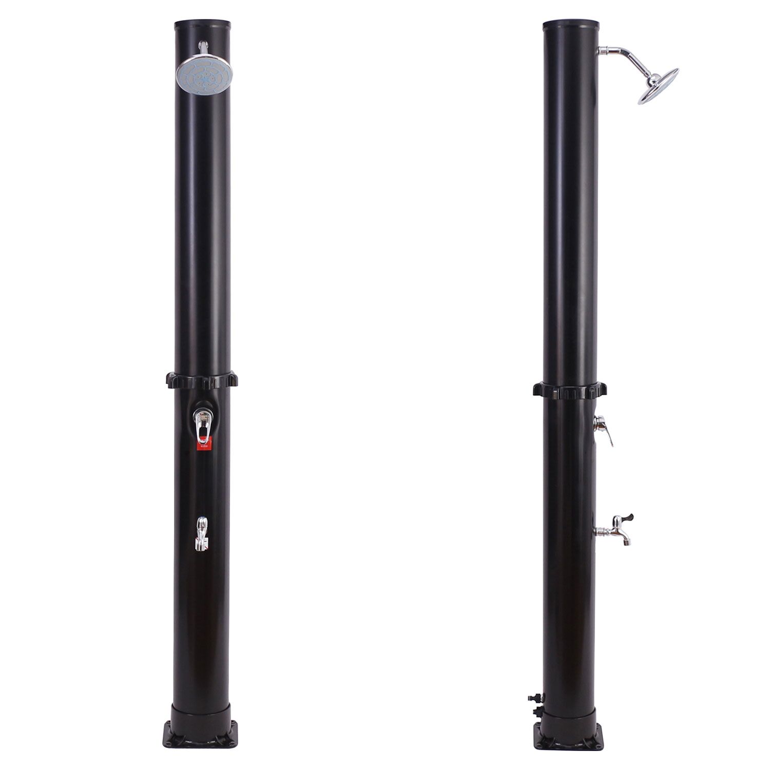 Zonne douche FIDGI zwart 35L