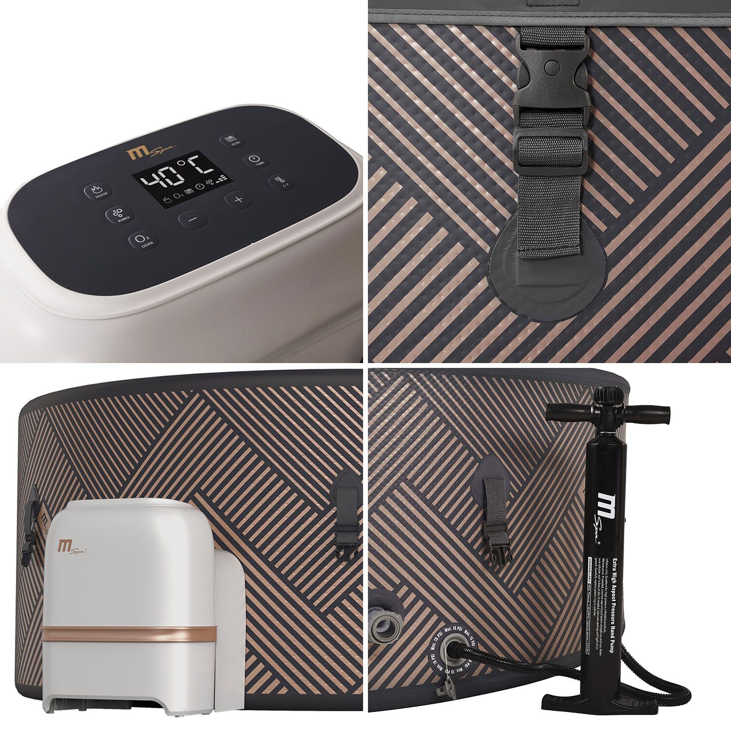 MSPA - Spa gonflable rond Ø 173cm MONO - 6 places