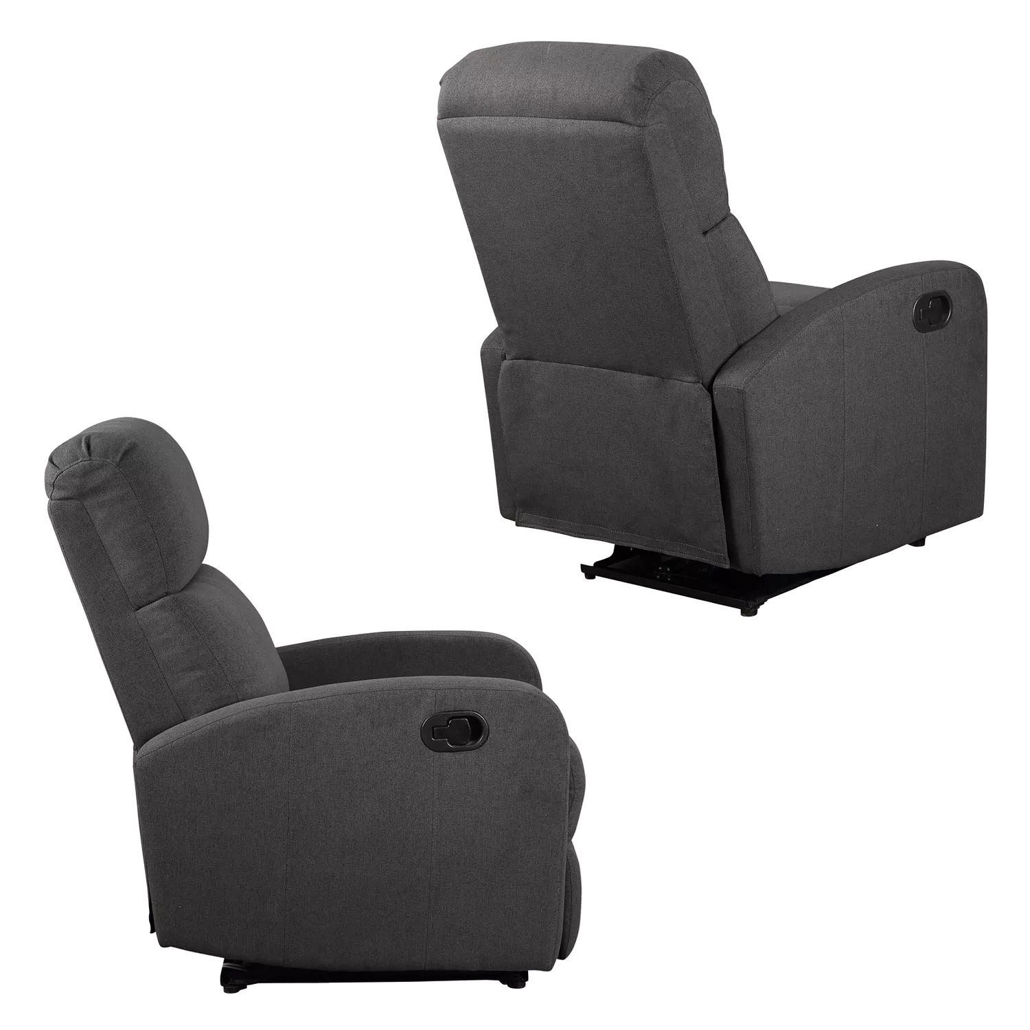 Fauteuil inclinable MAX gris anthracite