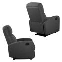 Fauteuil inclinable MAX gris anthracite