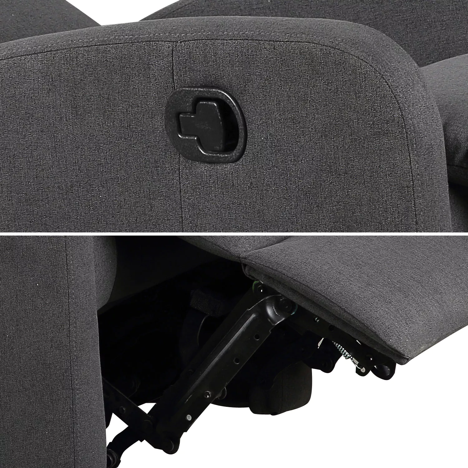 Fauteuil inclinable MAX gris anthracite