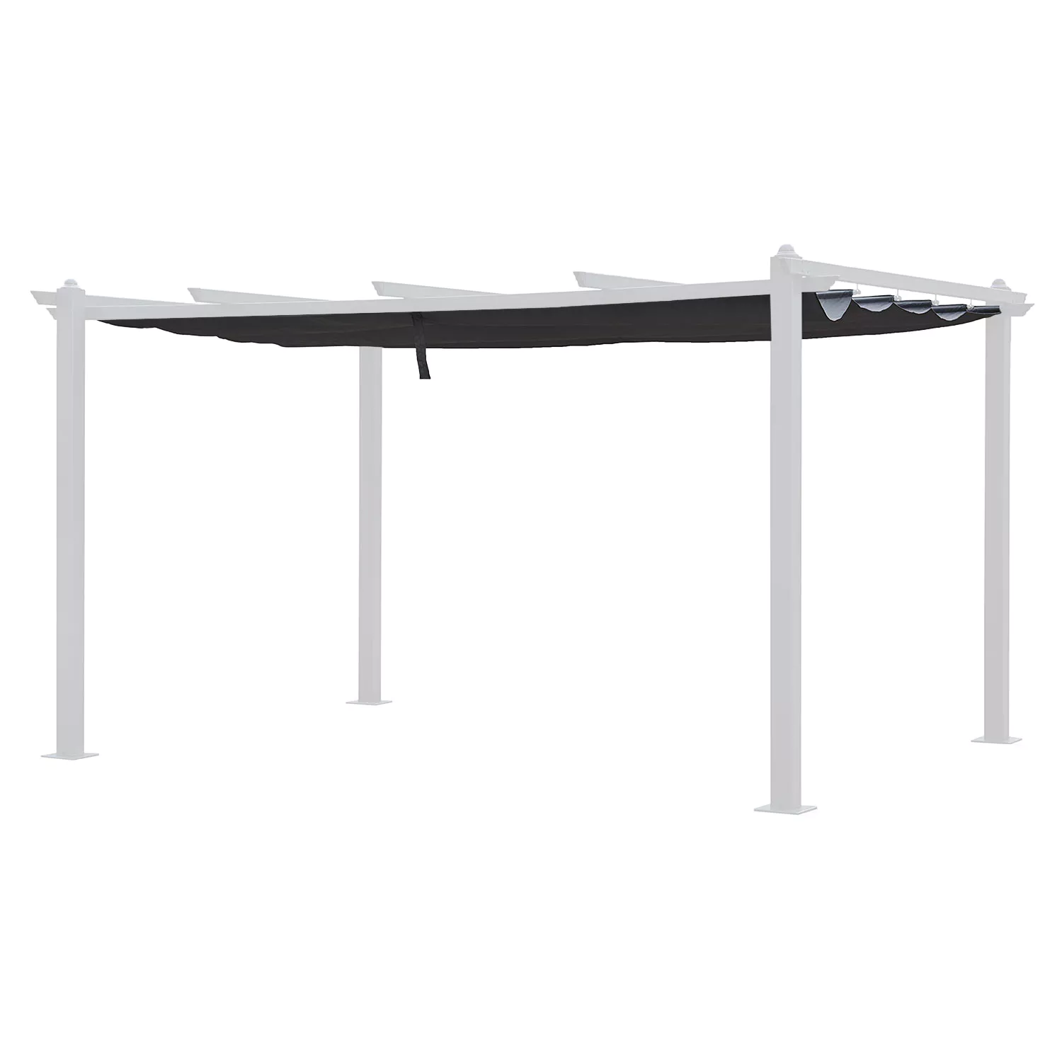 Lona gris de 2,58 x 3,54m para pérgola independiente de 3 × 4m CASSIS