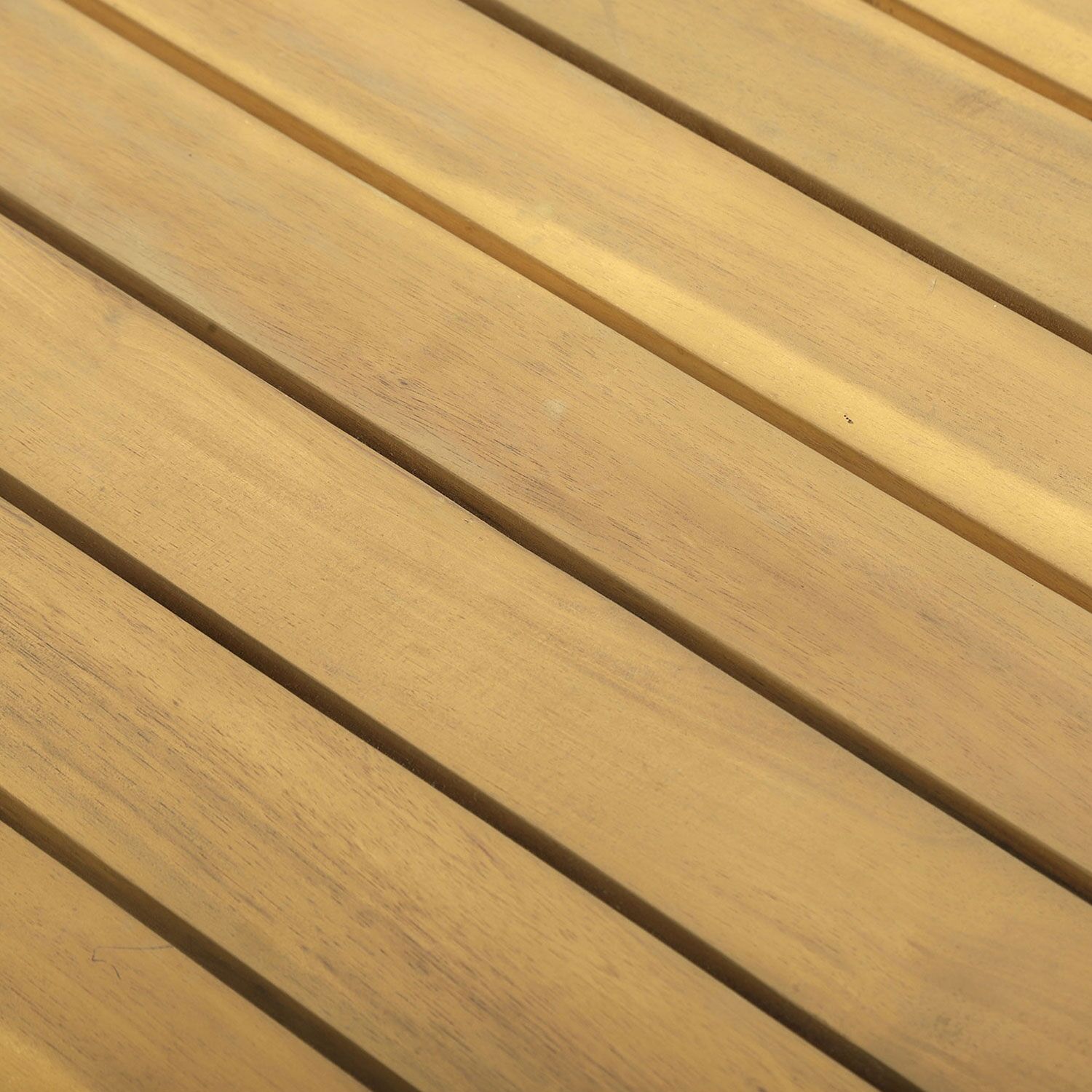 Gartenmöbel ARUBA aus Akazienholz 4 Sitzplätze - graue Kissen