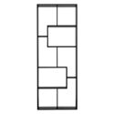 Bibliothèque 8 étagères multiformes noire JANE