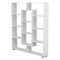 Bibliothèque 11 étagères multiformes blanche EMILY
