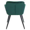 Chaise vintage GISELE velours vert