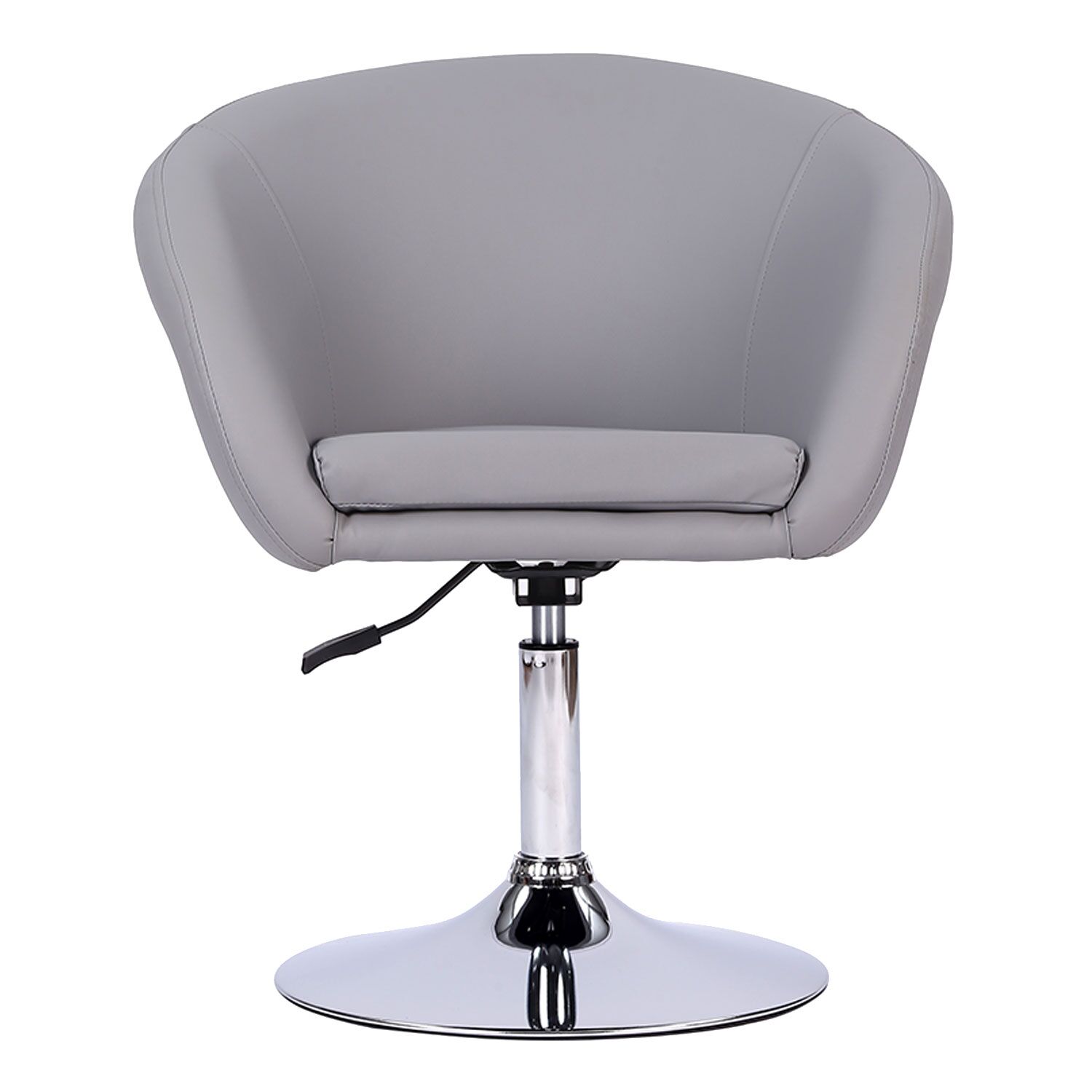 Tabouret de bar en simili gris GABIN