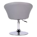 Tabouret de bar en simili gris GABIN
