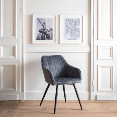 Cadeira de veludo BERTILLE,...