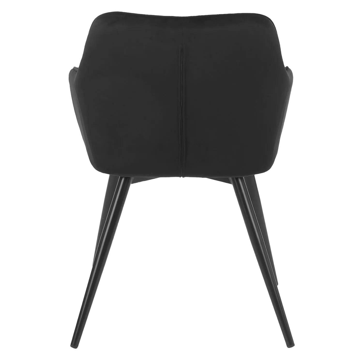 Lot de 2 chaises en velours BERTILLE noires
