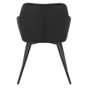 Lot de 2 chaises en velours BERTILLE noires