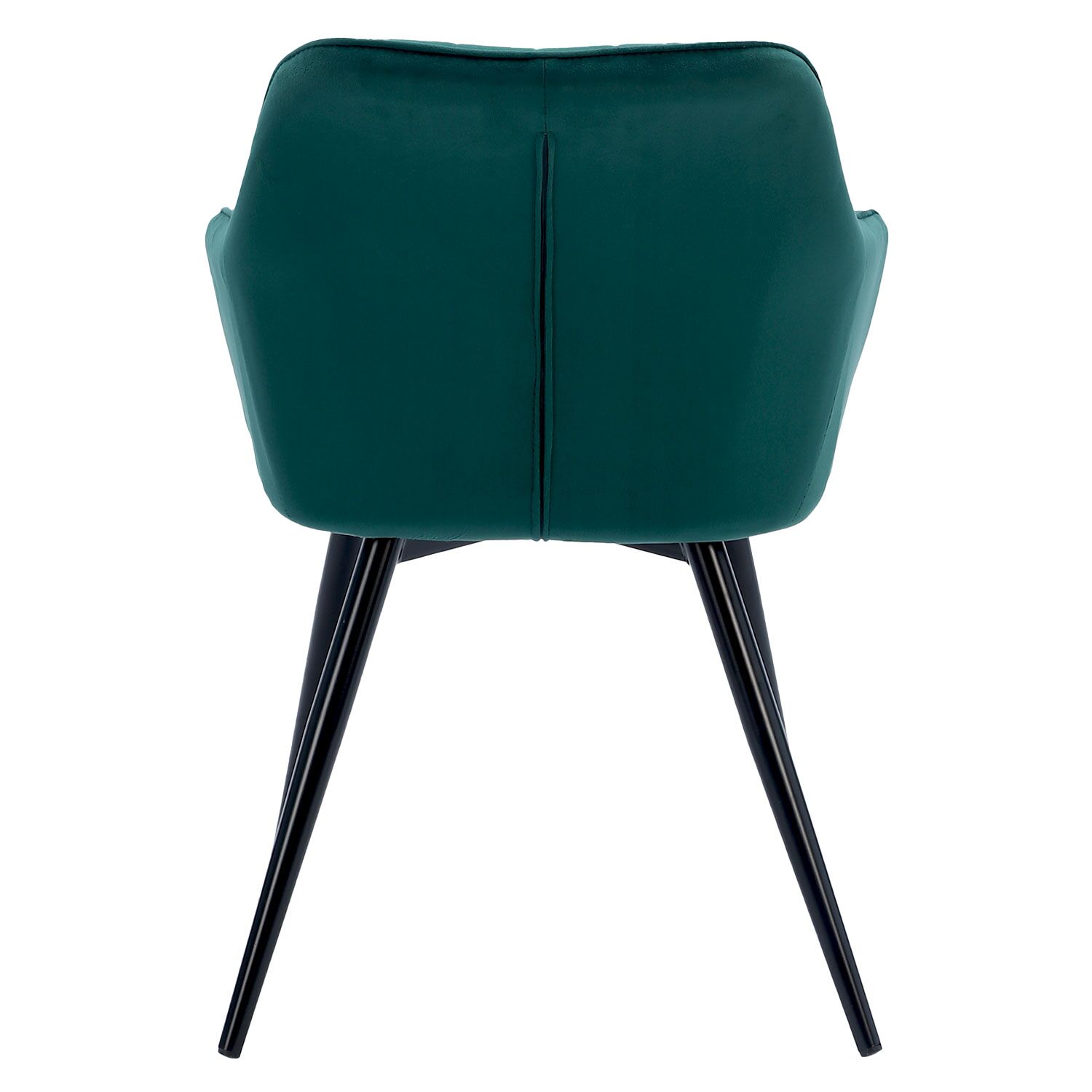 Chaise en velours BERTILLE verte