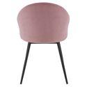 Pack de 2 sillas vintage de terciopelo rosa DIANE