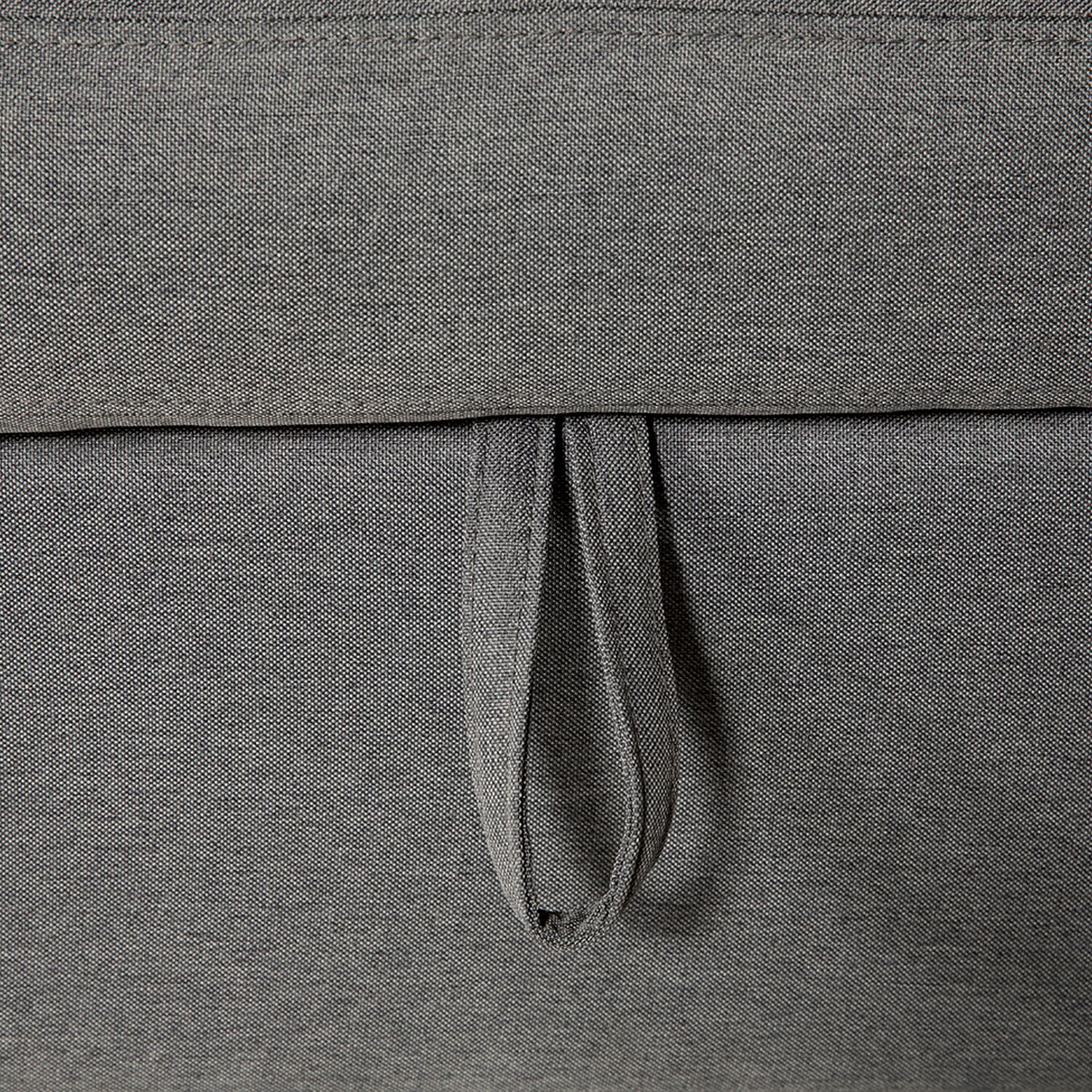 Canapé d'angle convertible WARREN 3 places gris