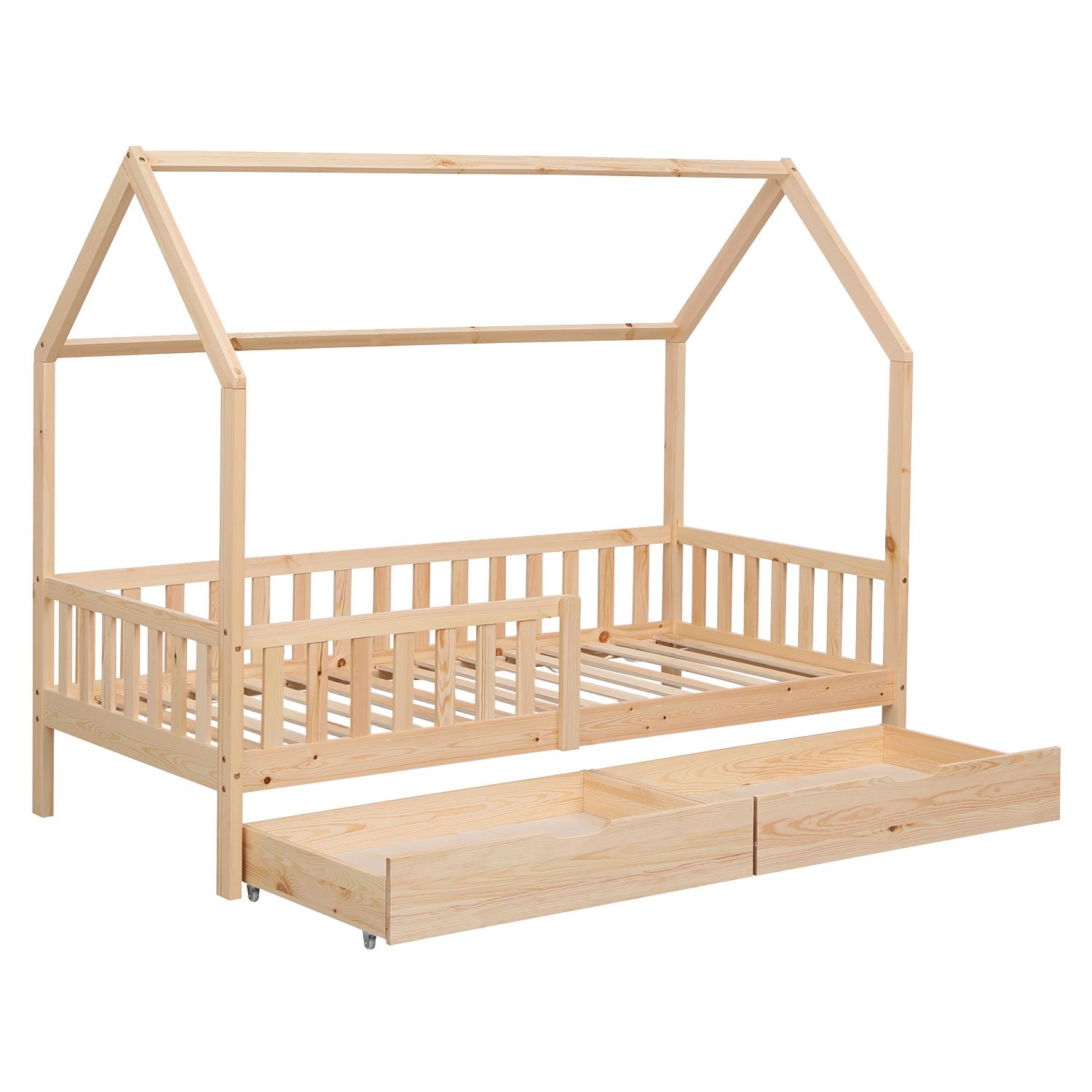 Kinderbed 190x90cm in hout met lades MARCEAU
