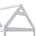 Lit cabane mezzanine pour enfant 190x90cm blanc MARGOT
