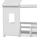 Lit cabane mezzanine pour enfant 190x90cm blanc MARGOT