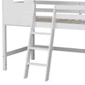 Lit cabane mezzanine pour enfant 190x90cm blanc MARGOT