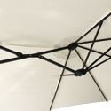 Dubbele parasol 2,7x4,6m LINAI beige
