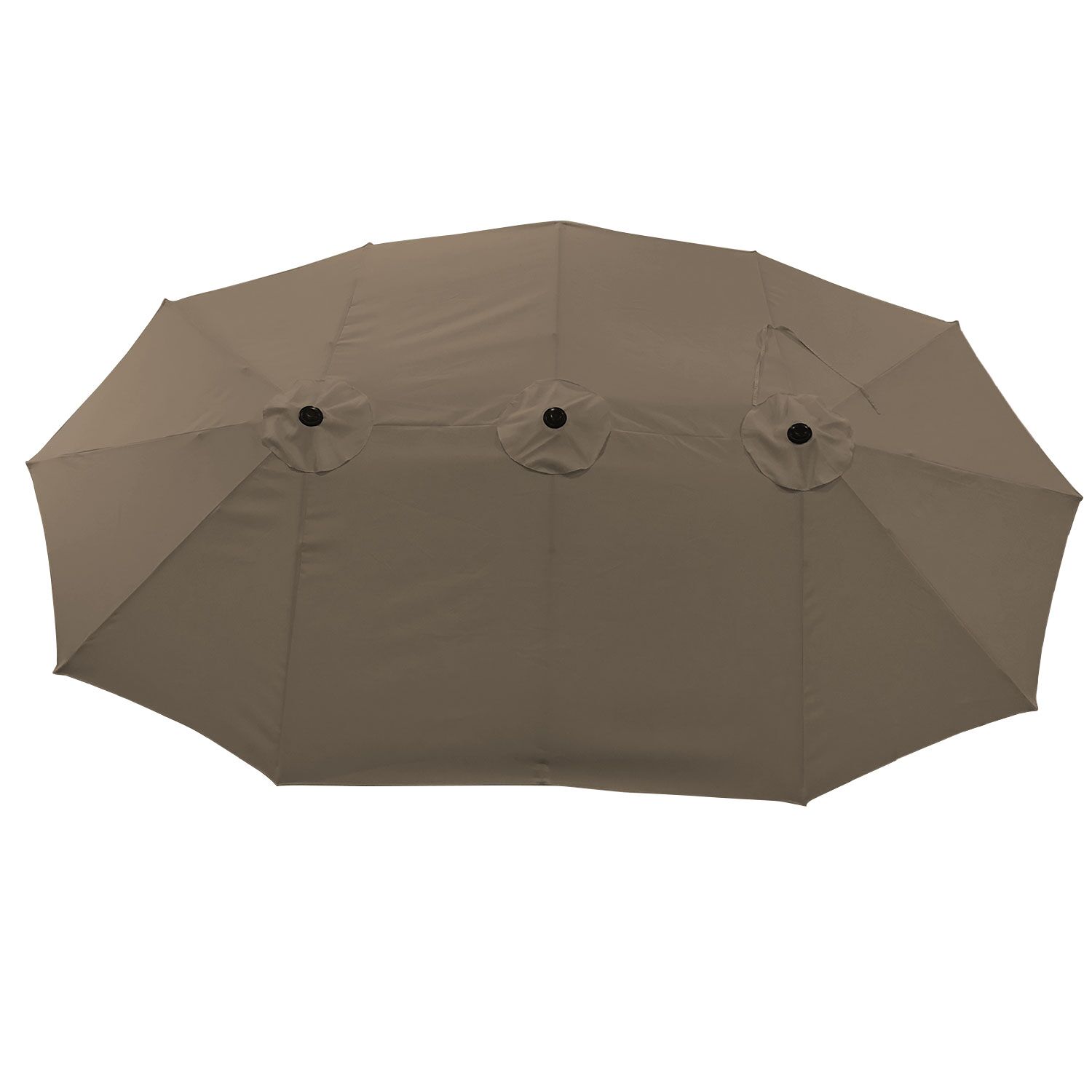 Dubbele parasol 2,7x4,6m LINAI taupe