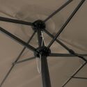Dubbele parasol 2,7x4,6m LINAI taupe