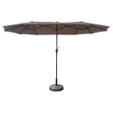 Dubbele parasol 2x4m LINAI taupe