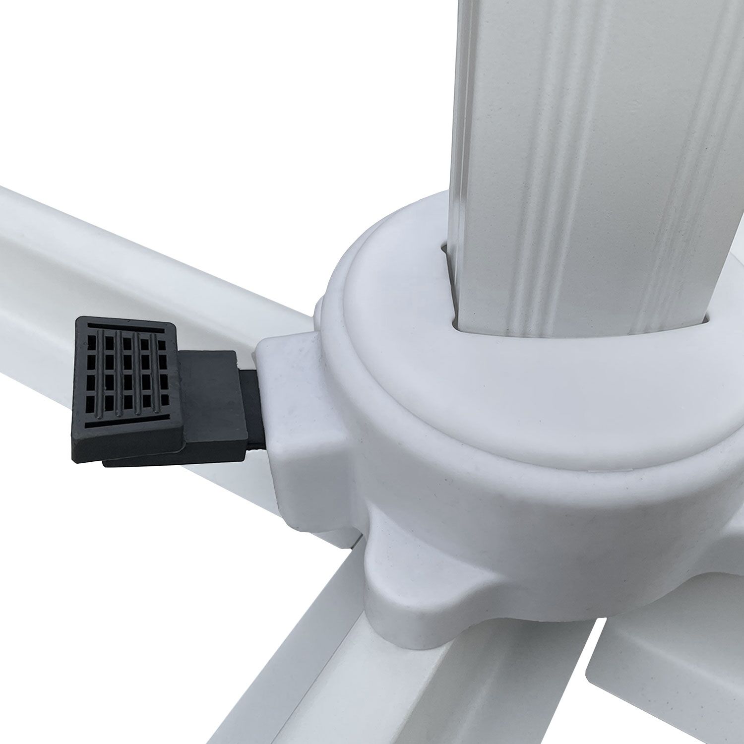 Parasol déporté MOLOKAI carré 3x3m blanc