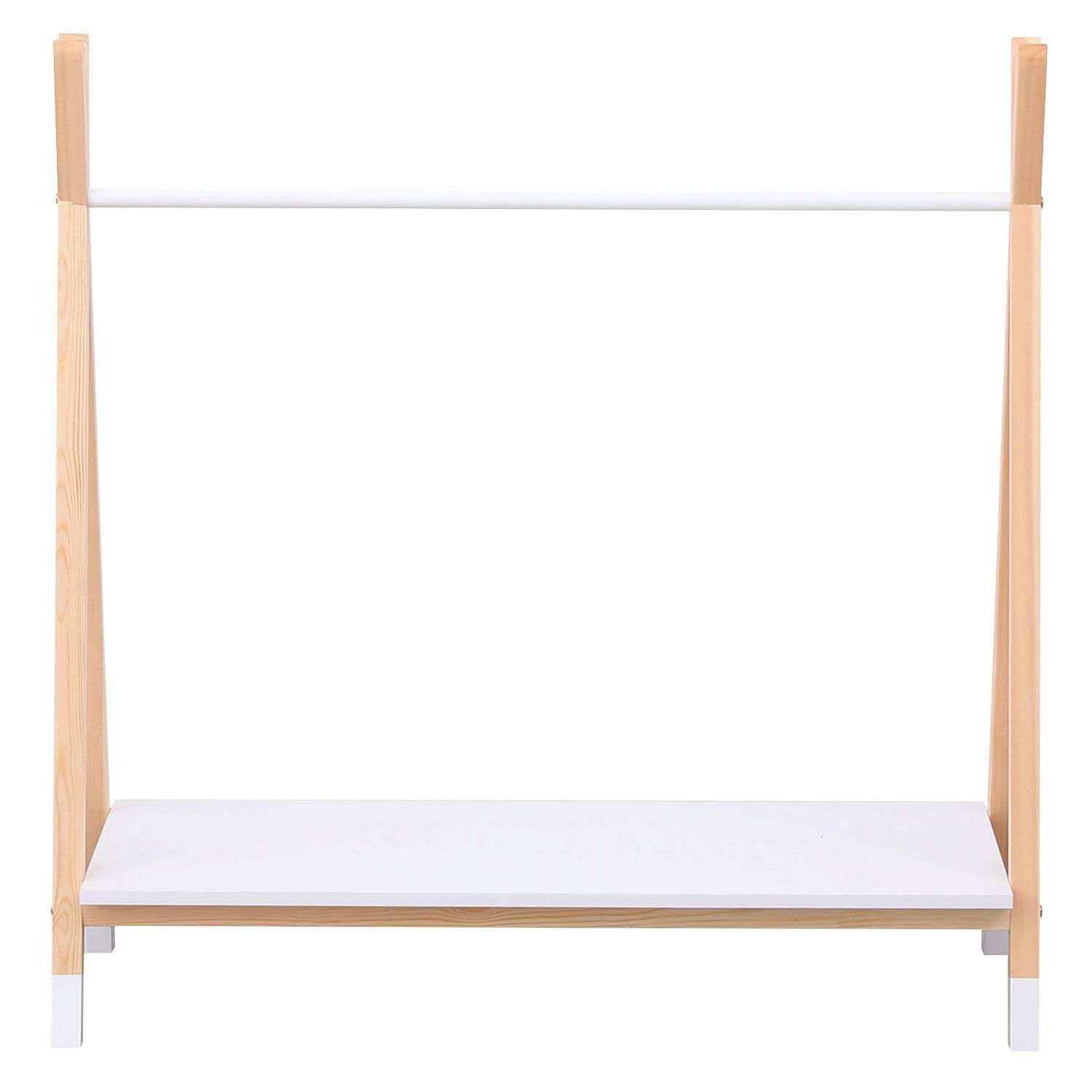 Kindergarderobe aus Holz und Weiß LOU