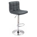 Pack de 2 taburetes de bar gris MIKE