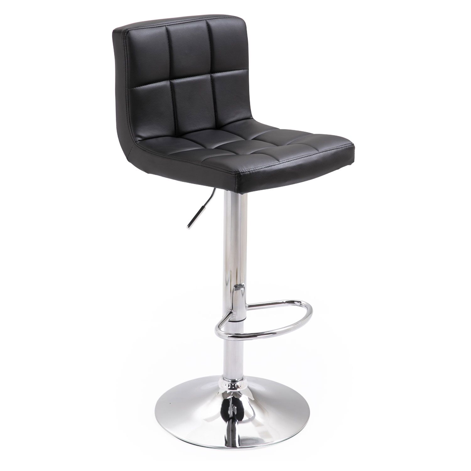 Pack de 2 taburetes de bar negros MIKE