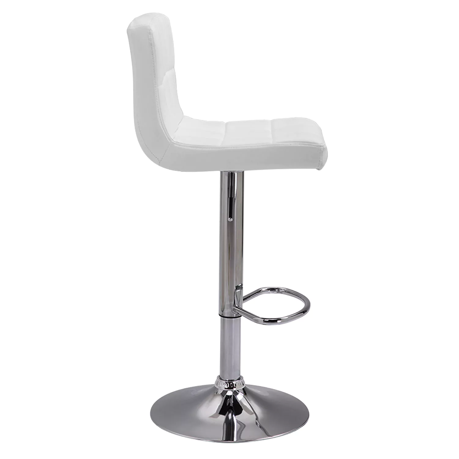 Pack de 2 taburetes de bar blancos MIKE