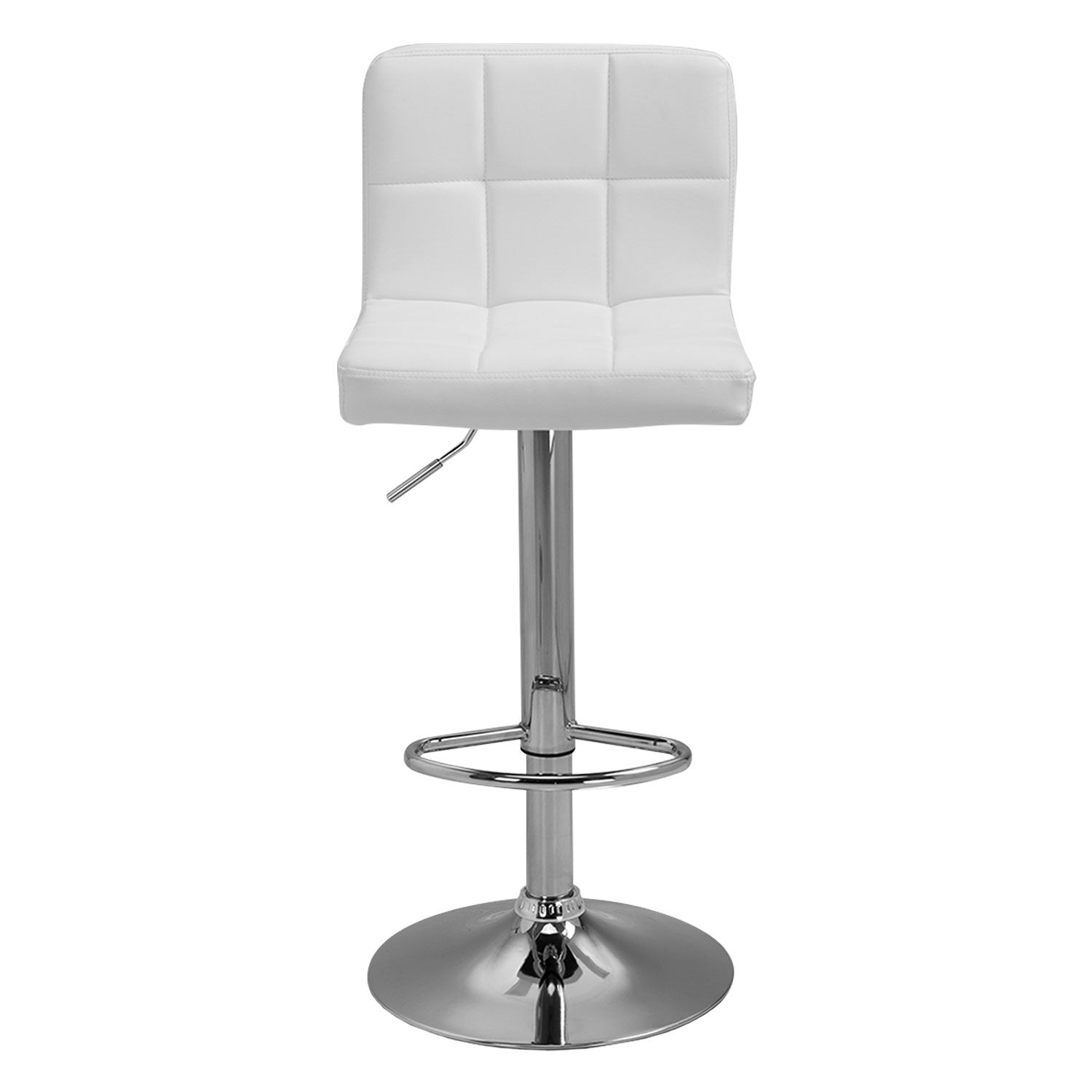 Pack de 2 taburetes de bar blancos MIKE