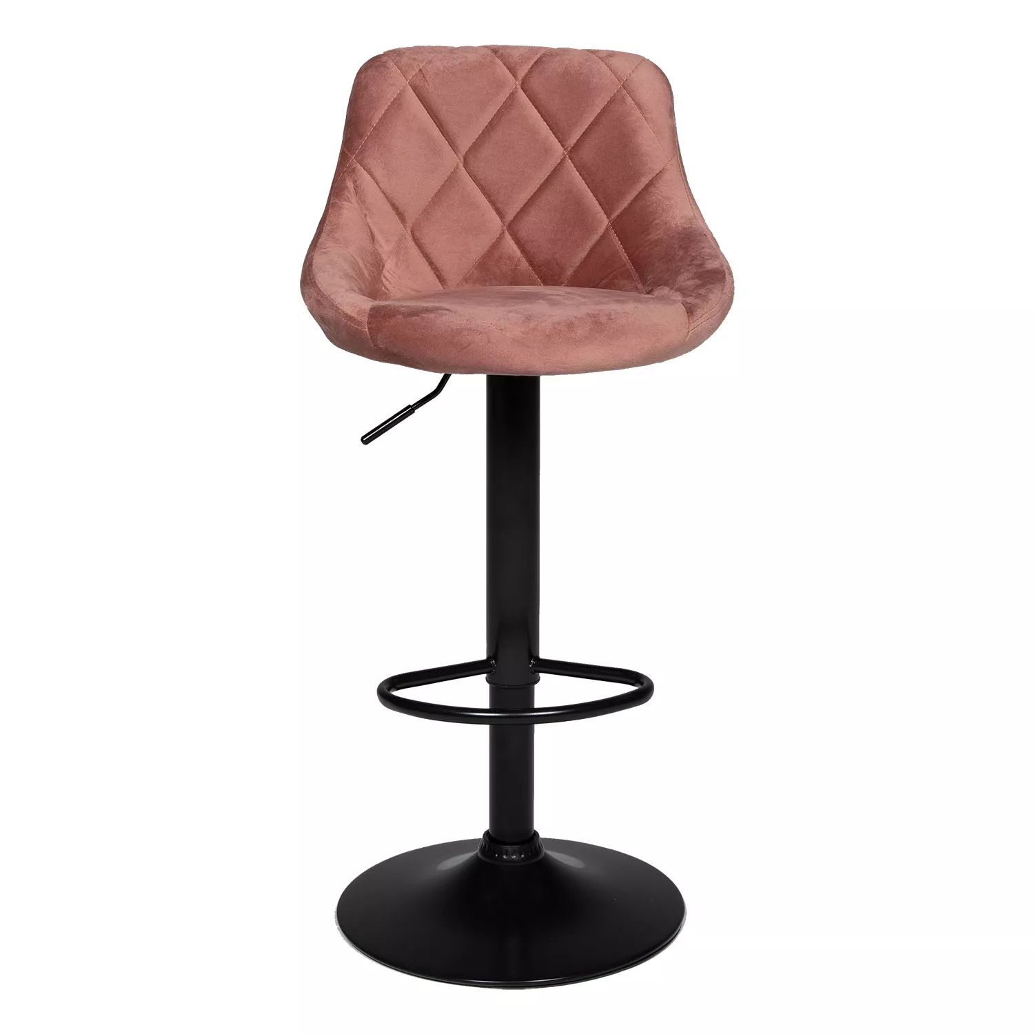Lot de 2 tabourets de bar en velours rose ROBIN