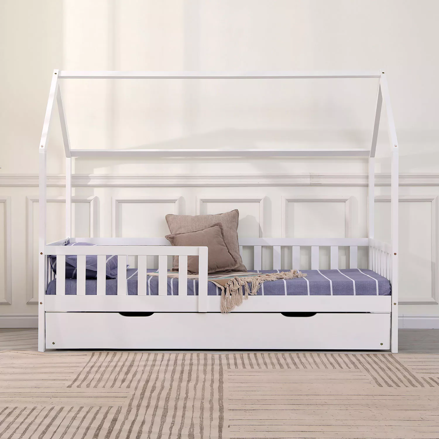 Nestbed voor kinderen 190x90cm wit MARCEAU