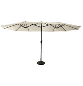 Parasol double 2,7x4,6m beige