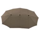 Dubbele parasol 2,7x4,6m LINAI taupe