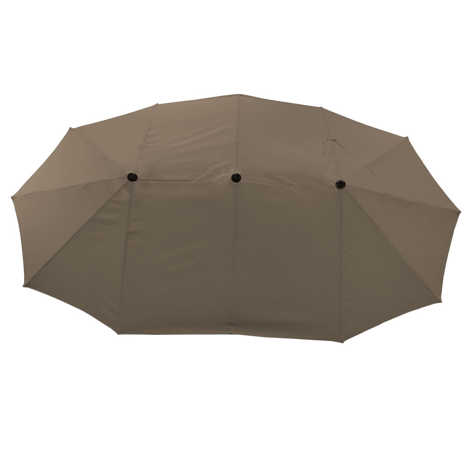 Dubbele parasol 2x4m LINAI taupe