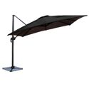 Offset parasol MOLOKAI vierkant 3x3m zwart