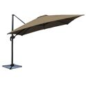 Offset parasol MOLOKAI vierkant 3x3m taupe