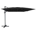 Parasol déporté MOLOKAI rectangulaire 3x4m noir