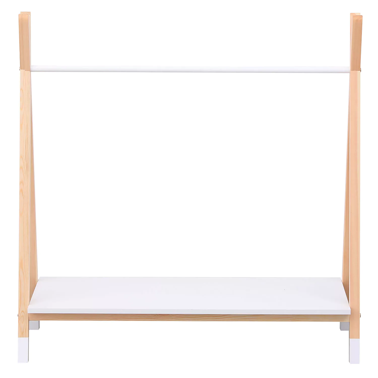 Kindergarderobe aus Holz und Weiß LOU