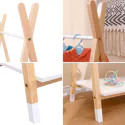 Kindergarderobe aus Holz und Weiß LOU