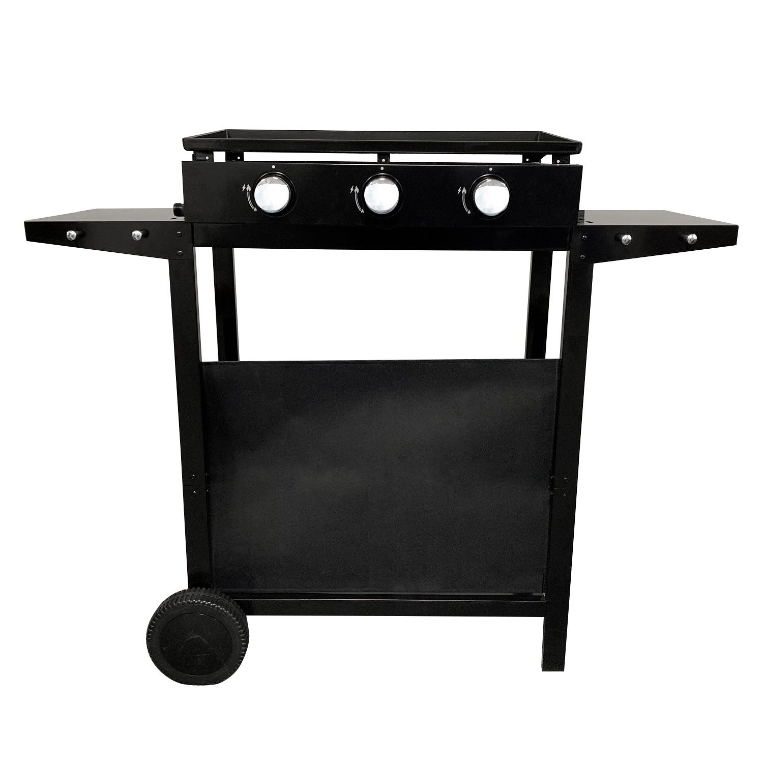 Plancha au gaz MÉRIDA 3 brûleurs + chariot