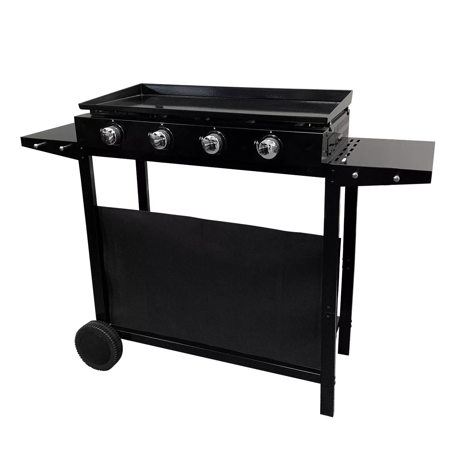 Plancha au gaz MÉRIDA 4 brûleurs + chariot