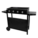 Plancha au gaz MÉRIDA 4 brûleurs + chariot
