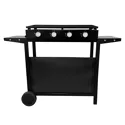 Plancha au gaz MÉRIDA 4 brûleurs + chariot