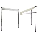 Tenda da balcone CHENE 3 × 1,2 m - Tessuto beige e struttura grigia