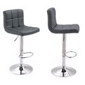 Pack de 2 taburetes de bar gris MIKE