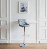 Tabouret de bar gris