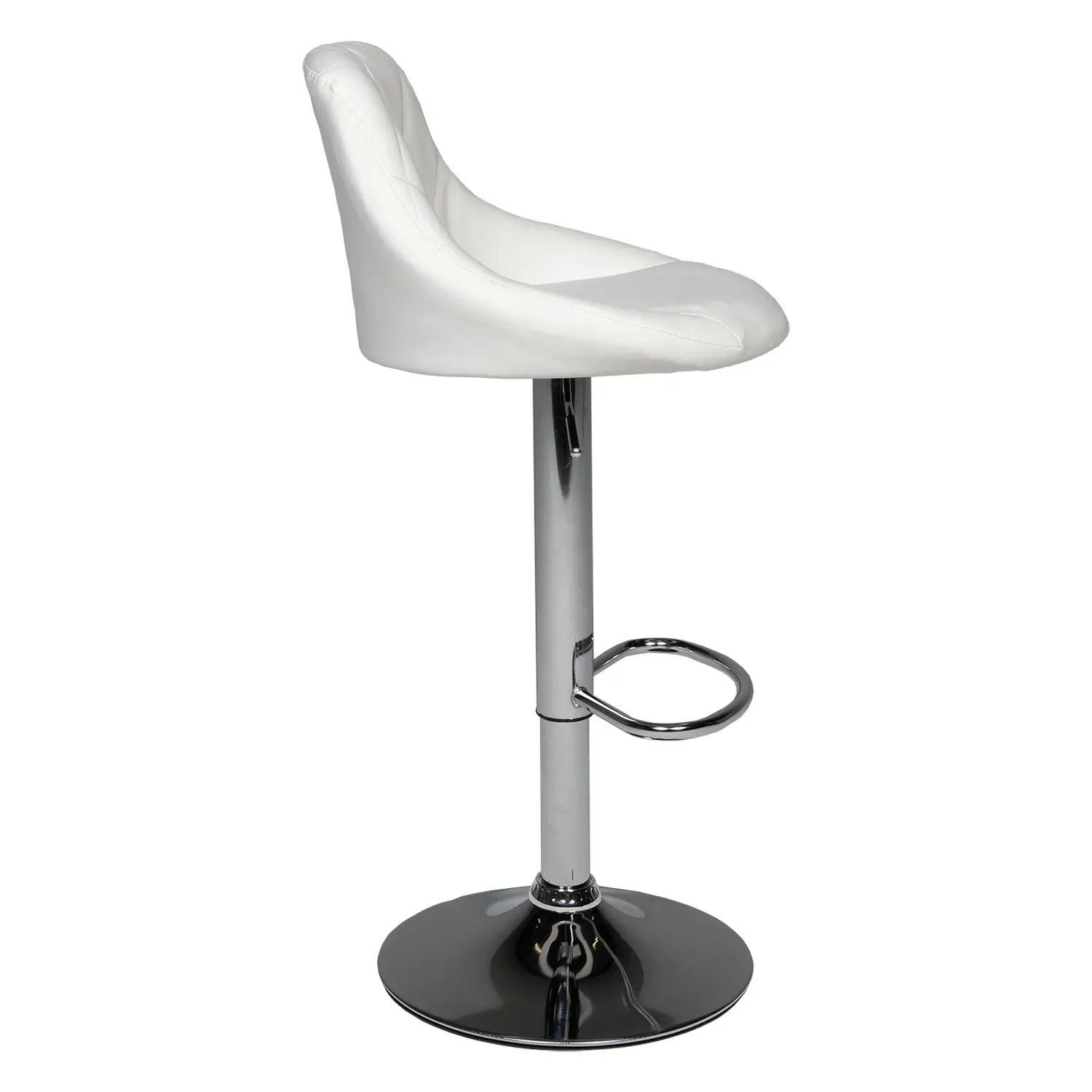 Set di 2 sgabelli da bar bianchi